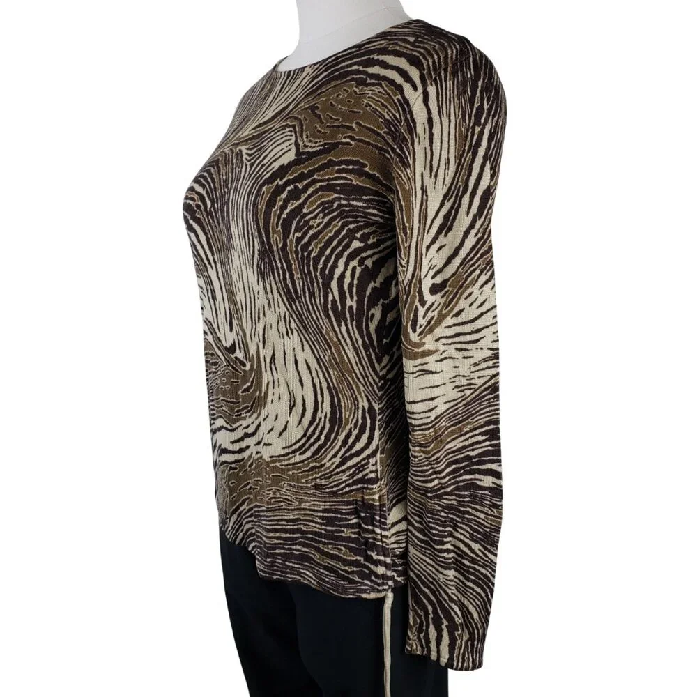 Ellen Tracy Vintage Animal Print Pullover Sweater S Great Condition - Picture 3 of 6
